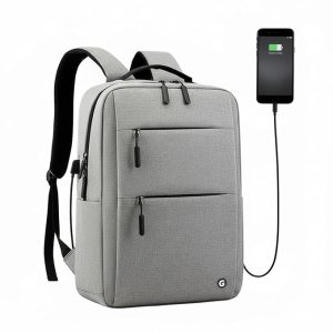 GadgetBite Graphite 20L Laptop Backpack with 15.6" Laptop Compartment, USB Charging Port, Organiser Pockets and Bottle Holder. Ideal for Office, College and Travel