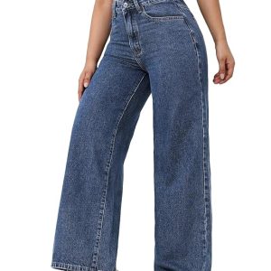 London Hills Women's Relaxed Fit High Rise Jeans || Woman Jean's || Women Baggy Jeans || Jean's for Womens || Loose Jean for Women's || Oversized Woman baggys